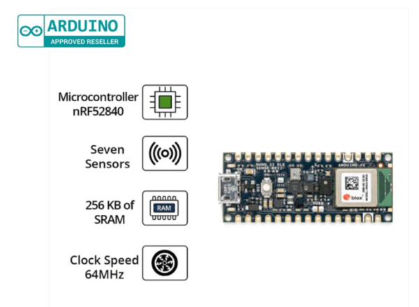 Arduino Nano BLE Sense Rev2 with Headers - Image 3